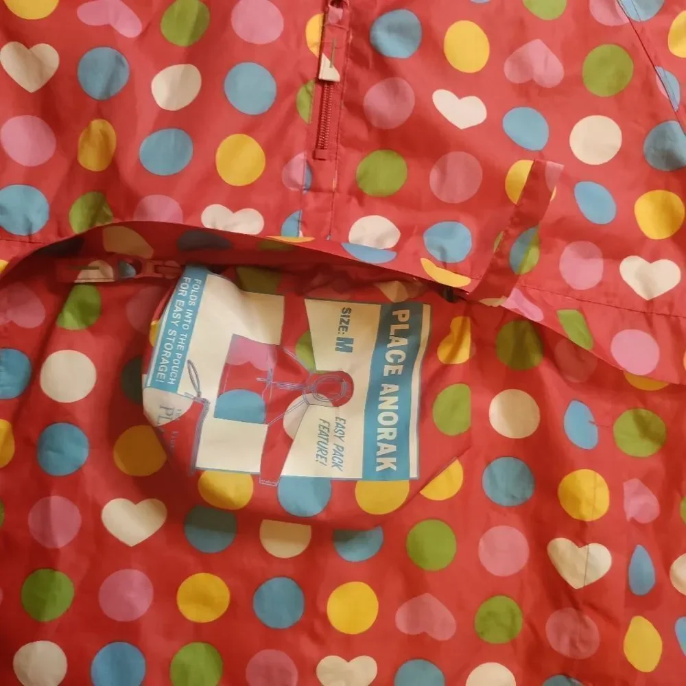 Children's Place Jacket Anarok size 7 to 8 pink windbreaker Vintage packable Y2K